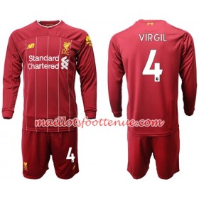 Maillot/Tenue Liverpool Virgil van Dijk 4 Enfant Domicile 2019/2020 Manche Longue